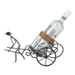 MS009 Asian Style Rickshaw Puller Wine Holder 